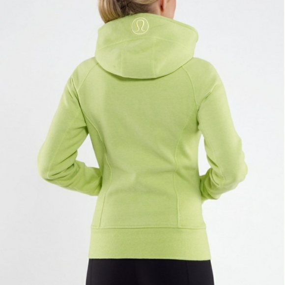 lululemon athletica Tops - Lululemon Scuba Hoodie Size 4 Heathered Citron